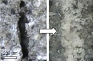 Superabsorbent polymers to seal and heal cracks in cementitious materials